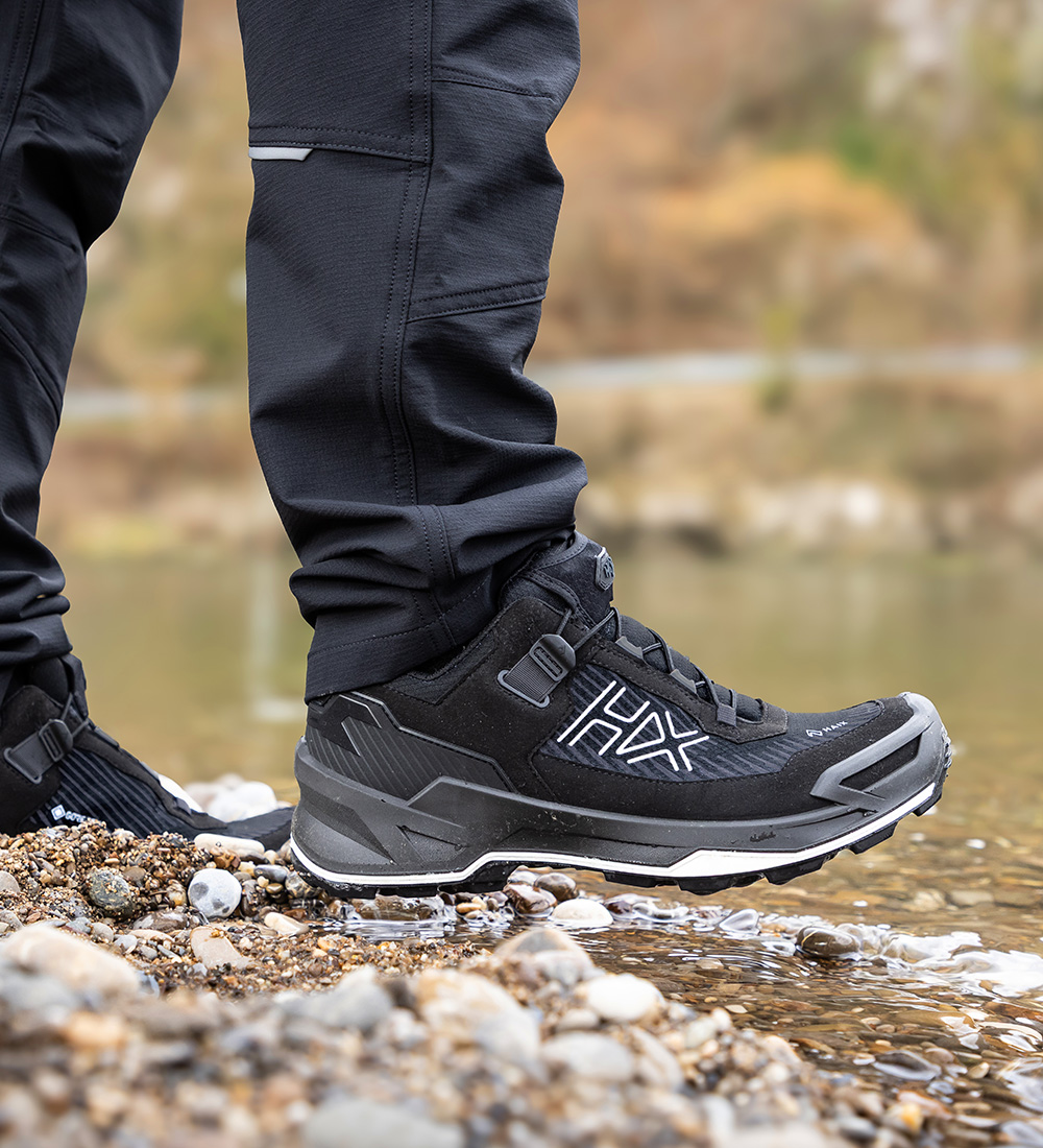 Wanderschuhe, Trail-Schuh, Schuh, Gummiert, Fersenschutz