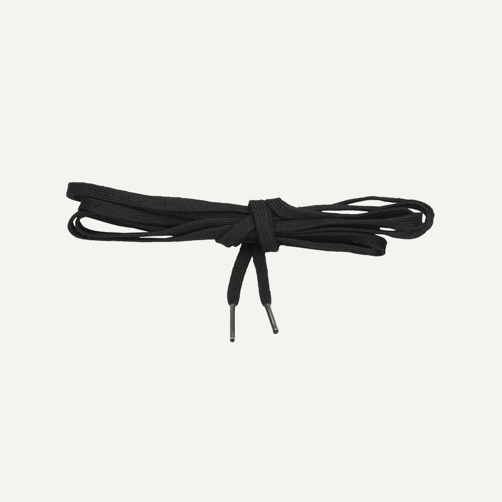 Schuhband, Schnürsenkel, Flachband, Schwarz, Kordelschnur