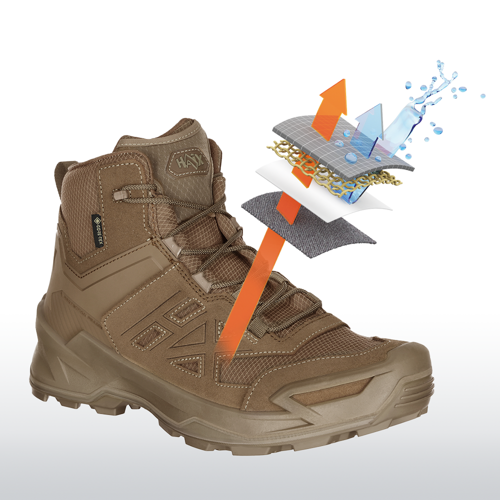 Stiefel, Wanderschuh, Gore-Tex, Braun, Hiking
