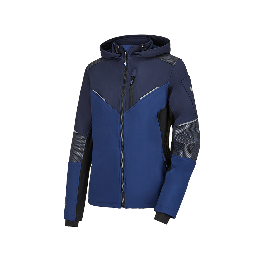 Schützt bei wechselhaftem Wetter. Deine Flextreme Softshell Jacket mit verstellbaren Bund.