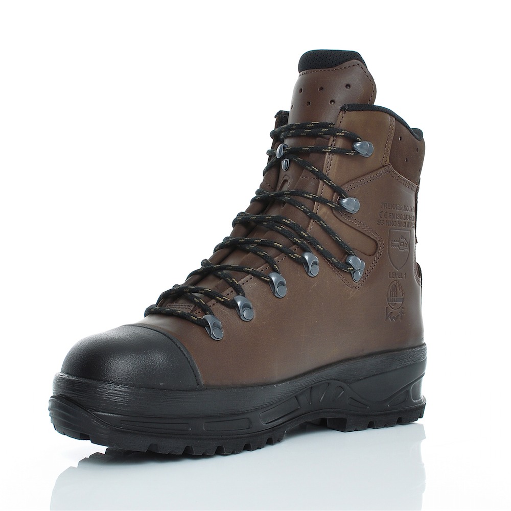 Haix Trekker Mountain The Most Popular Trekking Boot with Protective Cut-Resistance Brown